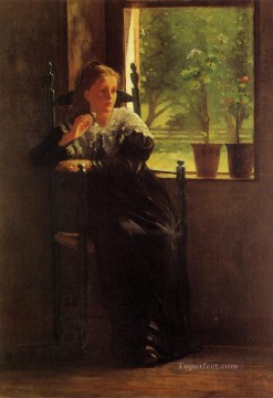 At the Window Realism painter Winslow Homer Oil Paintings